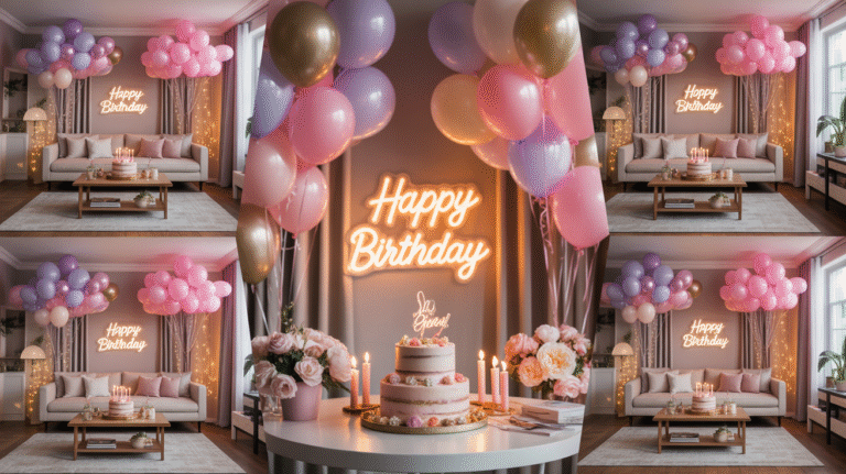 Home Decor for Birthday — Creative, Fun & Stylish Ideas to Make Your Celebration Shine