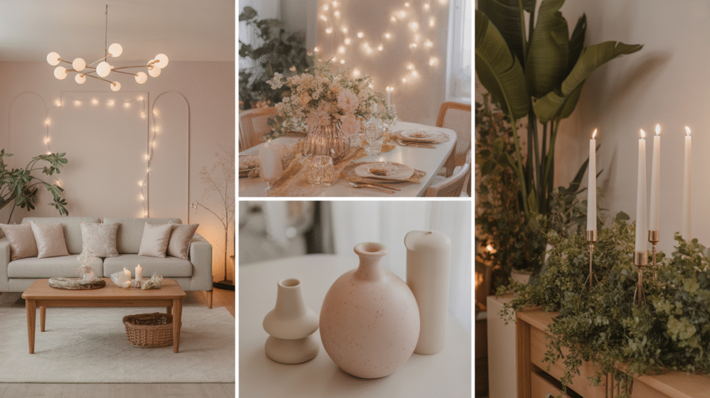 decorated living room with soft fairy li Q1ge0SMpQ2qT48ffbkBZUQ ugCZbGYgQ7qlhm8h99I Yg