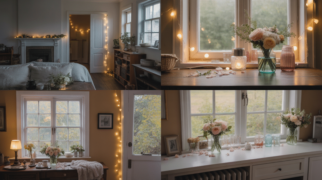 a pinterest style collage of four cozy i egiW5SW3TgaqxE6d GZx g 4xbdlao3Q2y4KDg8GyLvVg