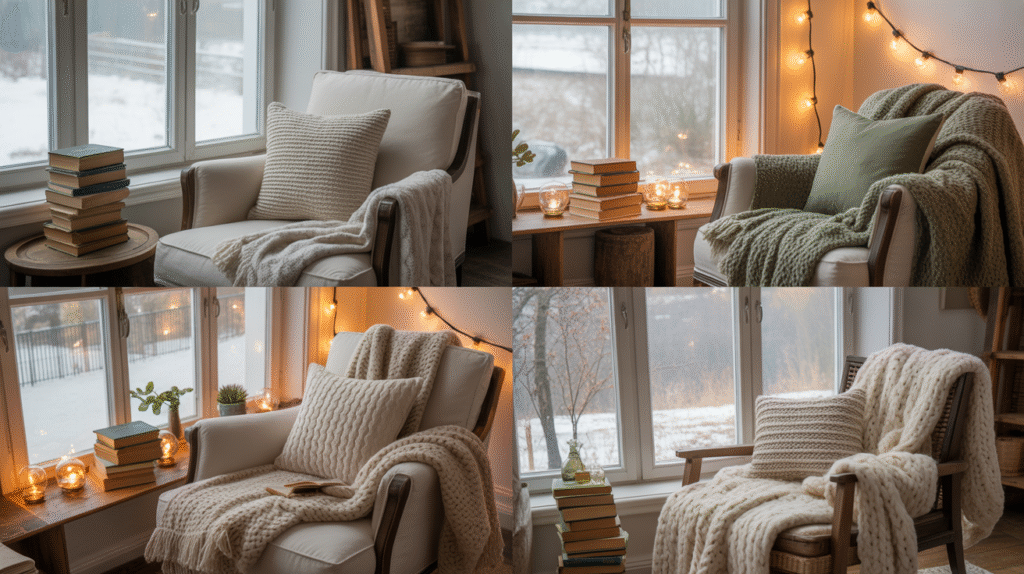 a pinterest style collage of four cozy r Y7gg1OltR8i1QMskSHrHeA DGTiYiZhQ9SfvmMTyMBErg