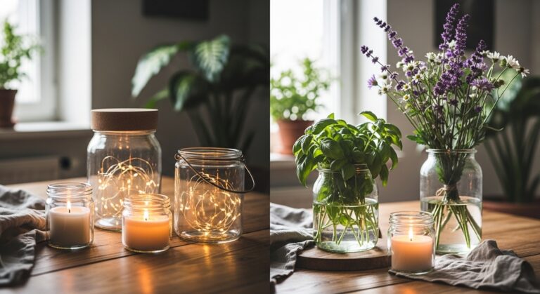 Eco-Chic Jar Decor: 10 Creative Ideas to Turn Simple Jars into Stylish Home Accents